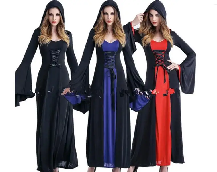 

Medieval Vampire Halloween Witch Fancy Dress Costume - Plus Size new