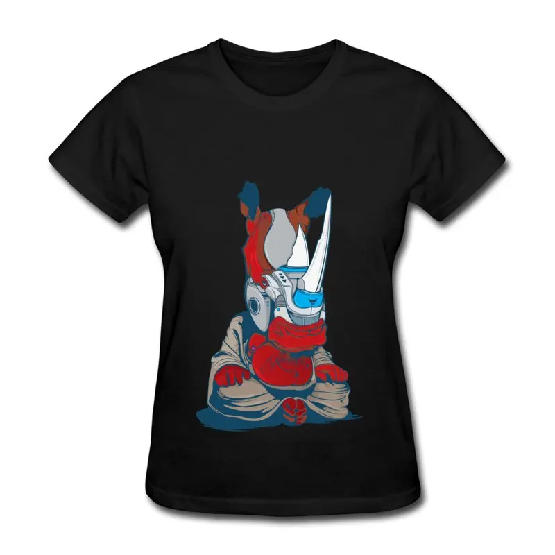 New 2014 Cotton Women T Shirt Rhino Revolver Customize Logo Women's Shirts Round-Neck | Женская одежда