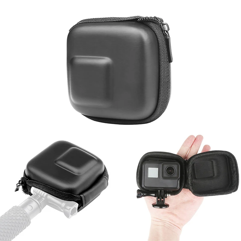 For GoPro5/6/7 OSMO ACTION Mini PU Protective Case Bag Camera Storage Box For DJI OSMO ACTION Sport Camera Accessories