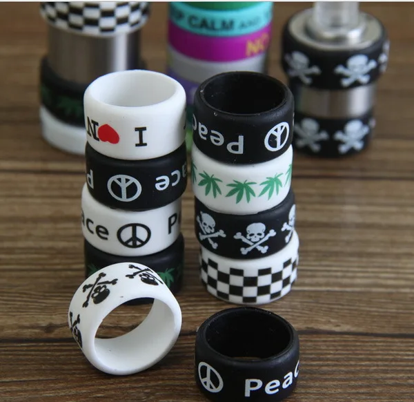 

Leiqidudu 30pcs Silicone Ring Decoration Non-Slip Rubber Band rings Vapor RDA Atomizer protection mod RBA RDA Anti-slip