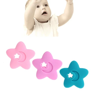 

BPA Free Silicone Baby Star Teethers DIY Nursing Necklace Chewable Pendants