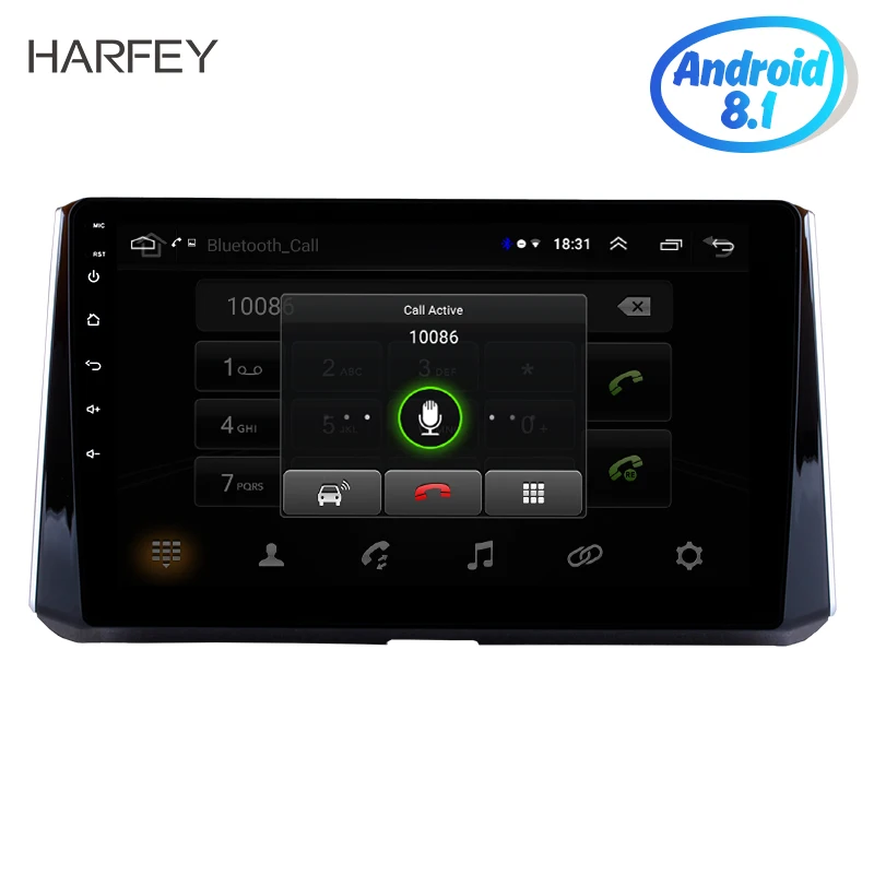 

Harfey 2Din 10.1" Android 8.1/9.0 GPS Navigation Car Radio Multimedia Player Wifi Bluetooth Head Unit For 2019 Toyota Corolla