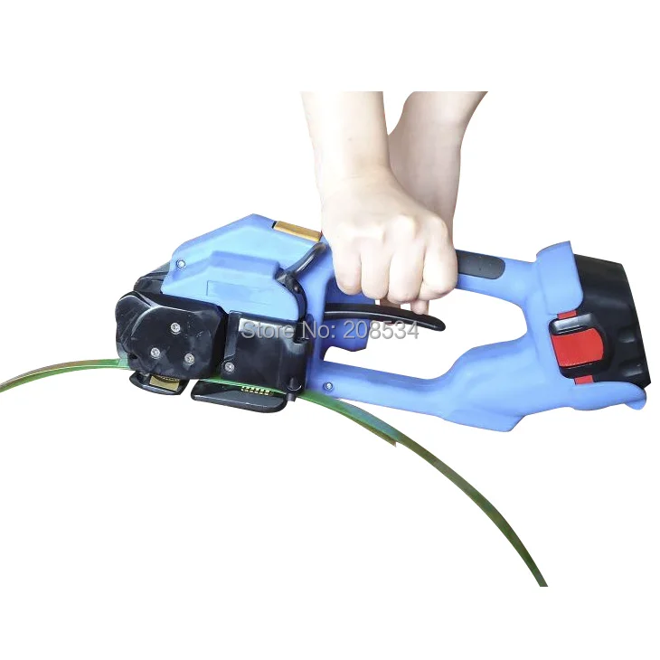 Discount ! High quality Battery Powered Combination PET/plastic/PP strapping Tool Band Strapper for Polyester Strapping 12-16MM