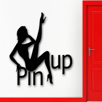 

Wall Sticker Vinyl Decal Hot Sexy Silhouette Pin Up Girl Dance Decor