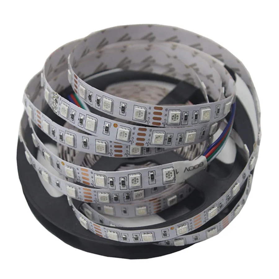 Светодиодные ленты света 2835 SMD RGB ленты 5, 10 м, 15 м, 20 м DC12V 3528 гибкий, светодиодный RGB полоса лента Диод+ 24Key контроллер+ адаптер ЕС