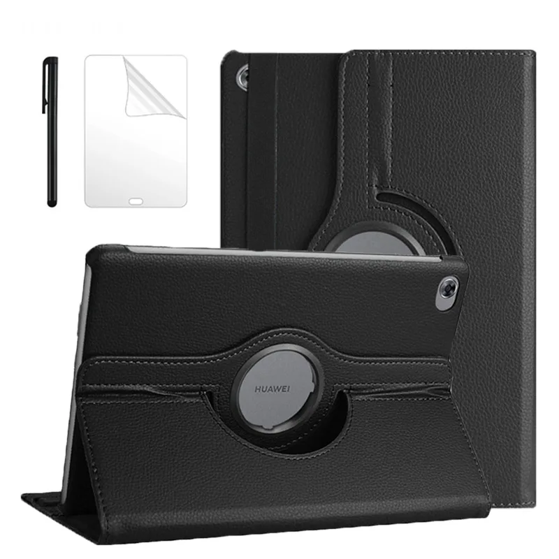 

360 Rotating Case For Huawei Mediapad M5 Lite 10 BAH2-W19/L09/W09 10.1 Tablet Stand Cover For Huawei M5 lite 10 Case + Film