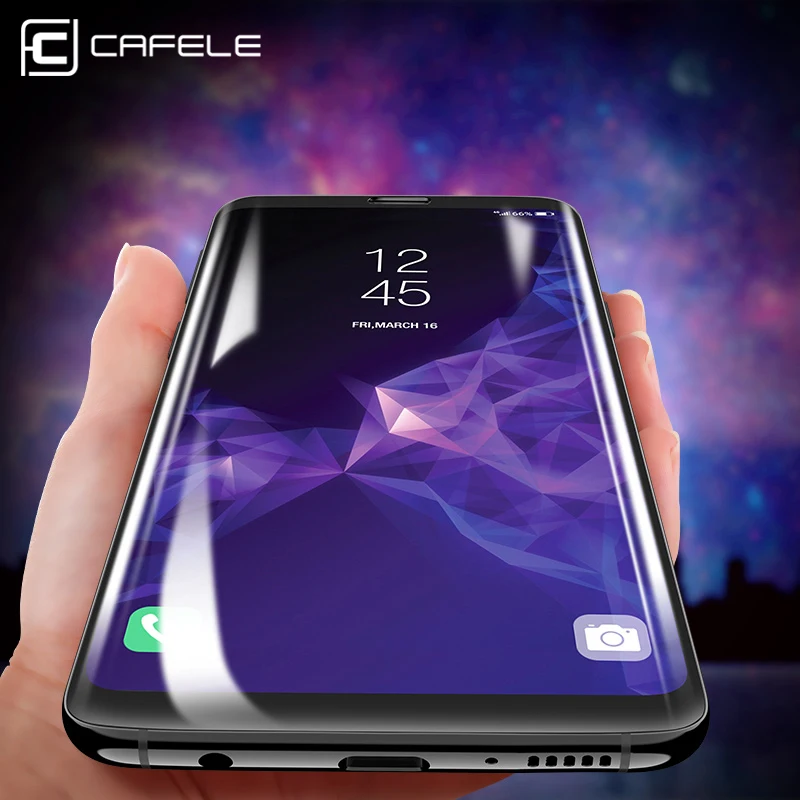 

CAFELE Screen Protector For samsung galaxy S9 plus 3D Full coverage HD Clear Hydrogel film For samsung S9 Seamless covering