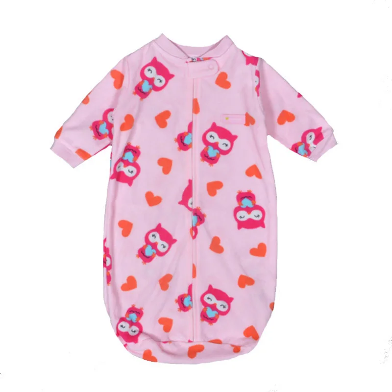 Newborn Baby Sleeping Bag Fleece Infant Baby Clothes Cartoon Animal
