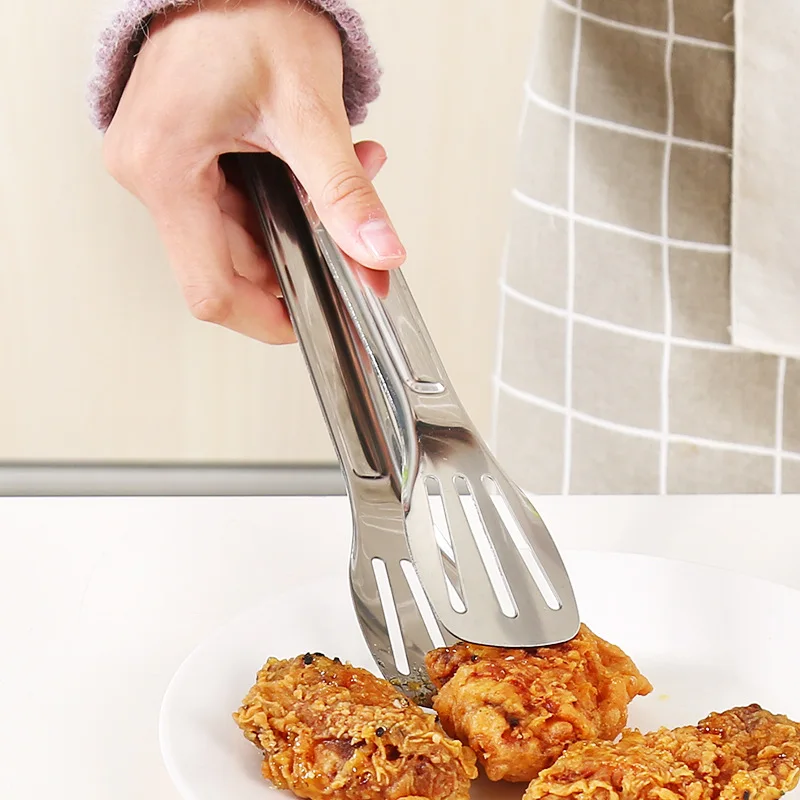 

Stainless Steel High Quality Bread Food Tongs Anti Heat Bread Clip Pastry Clamp BBQ Tongs Buffet Kitchen Stuff Cooking Tools