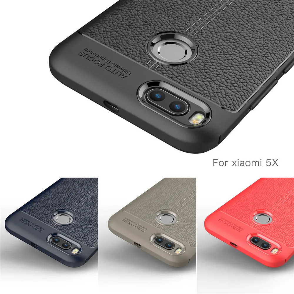Для Сяо mi 5X A1 чехол для телефона Роскошные искусственная кожа мягкая TPU