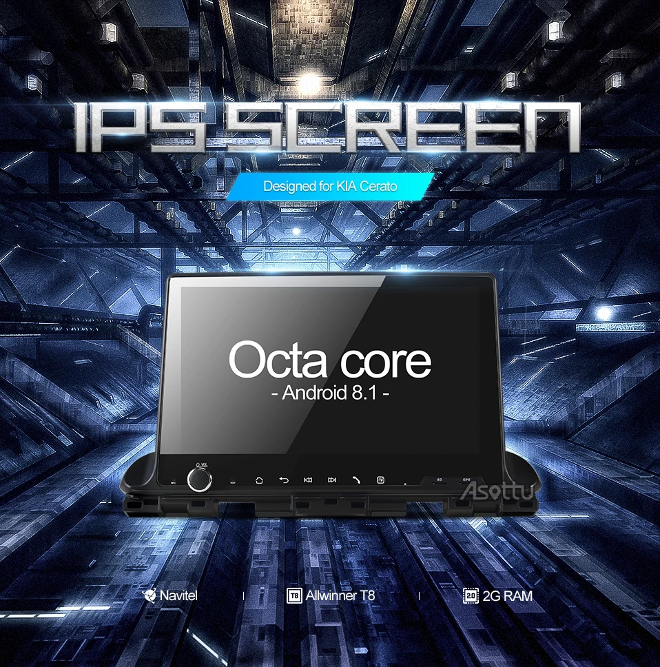 Cheap Android 9.0 Octa 8 core car dvd for Kia CERATO K3 2018 2019 GPS gps navigation car multimedia player video radio player 2