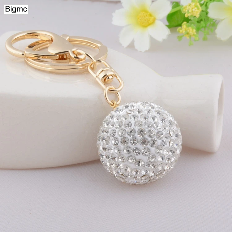 Автомобильный брелок с кристаллами K1110|key chain pendant|ball keychaincrystal ball keychain |