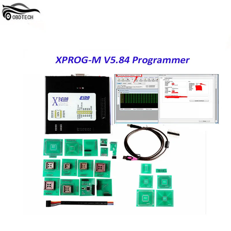 

Best Quality Xprog 5.84 EEPROM IMMO ECU Programmer Full Adapters Xprog-m Box V5.8.4 Xprog5.84 Higher Version Than Xprog 5.72