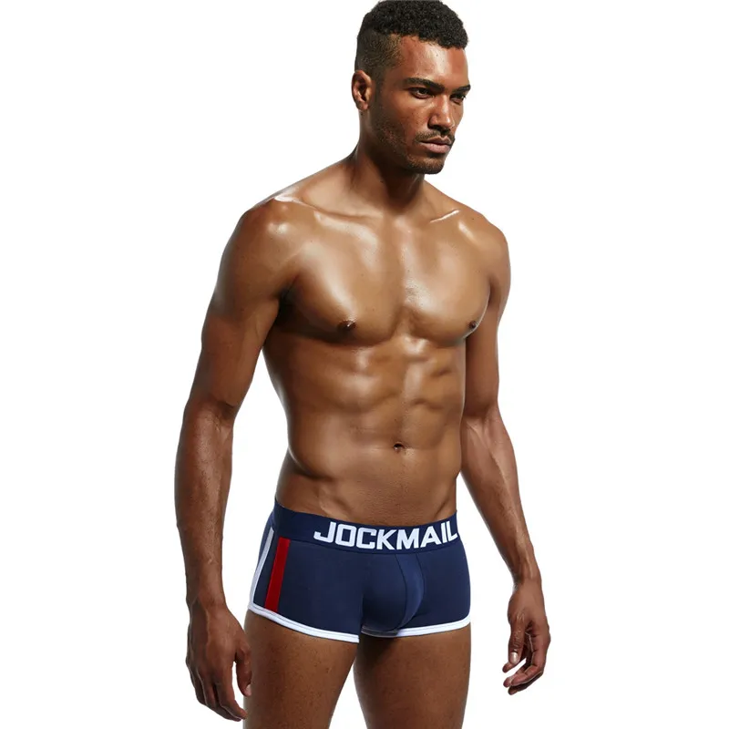 JOCKMAIL Брендовое Мужское нижнее белье мужские трусы боксеры пикантные Push up чашки усиление выпуклости гей нижнее бельё для девочек для мужчин