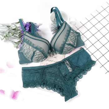 

lingerie bra set push up bralette intimates lace underwear sexy lace bielizna damska bra panty
