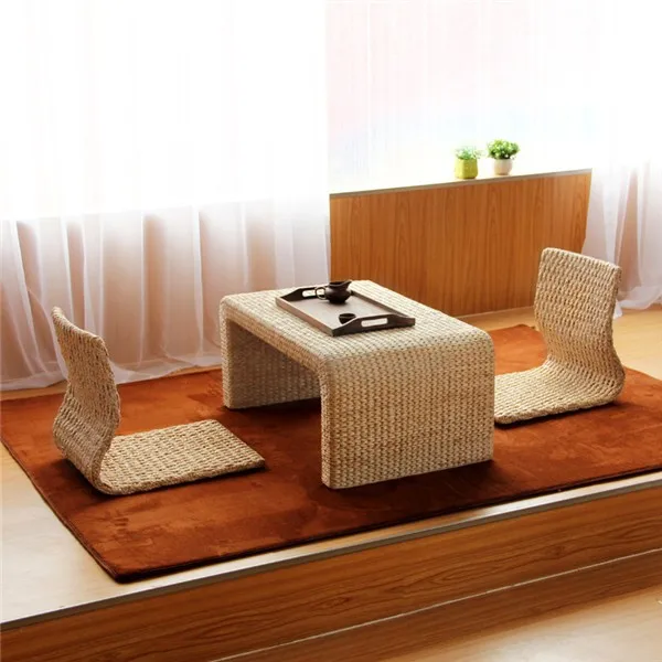 2 шт./лот ручной работы японский пол без ног стул для гостиной мебель азиатские традиционные татами заису стул дизайн