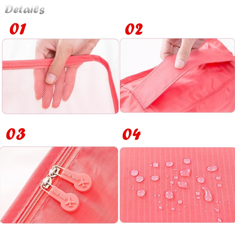 New Six-piece Storage Bag Travel Clothes Makeup Cosmetic Bag High Quality Oxford Cloth Travel Mesh Bag Luggage Storage Bag New Six-piece Storage Bag Travel Clothes Makeup Cosmetic Bag High Quality Oxford Cloth Travel Mesh Bag Luggage Storage Bag