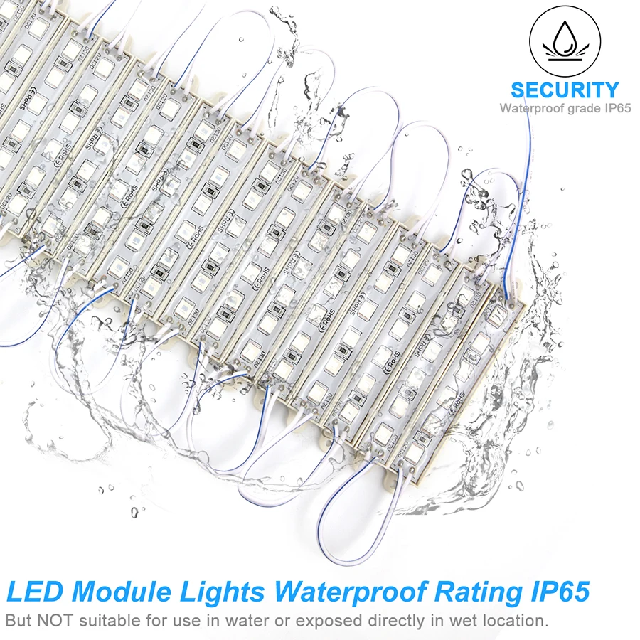 Суперяркий SMD 5054 светодиодный модуль 6 светодиодный s DC12V Водонепроницаемый магазин оконные светильники светодиодный рекламный модуль освещения гирлянды светодиодные лампы
