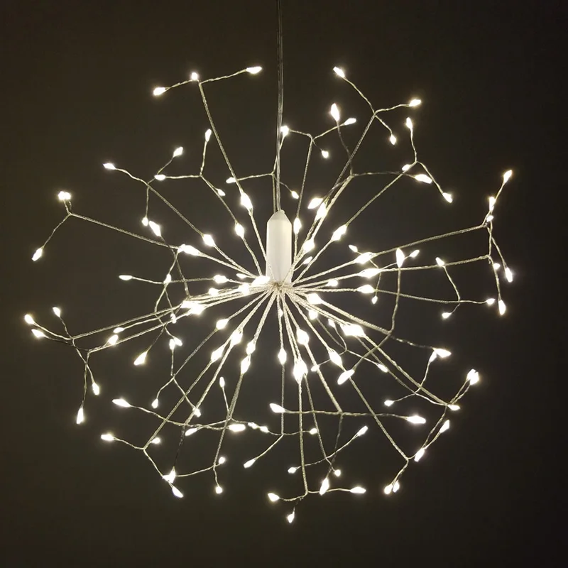 

Diameter 30cm 198led Dandelion LED Fairy Firework String Light With 8 Modes Remote Control Christmas Wedding Decoration Lights