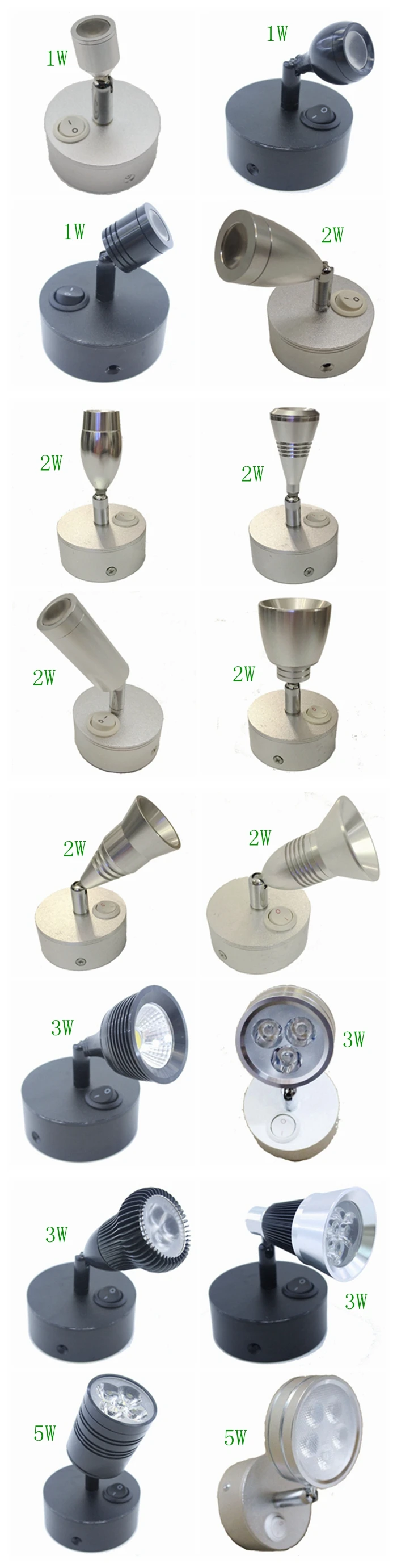 RV wall mount LED Reading Light