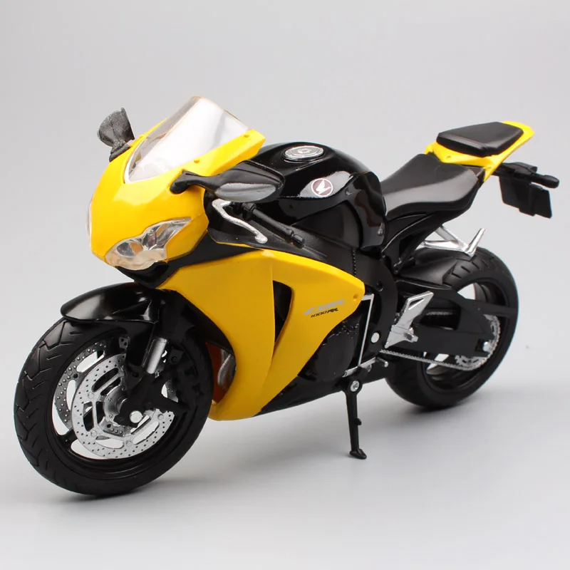 1/12 Automaxx Honda CBR1000RR CBR Fireblade мотоцикл Diecasts& игрушечные транспортные средства масштаб гоночный велосипед модели миниатюры для детей мальчик - Цвет: CBR1000RRYellow