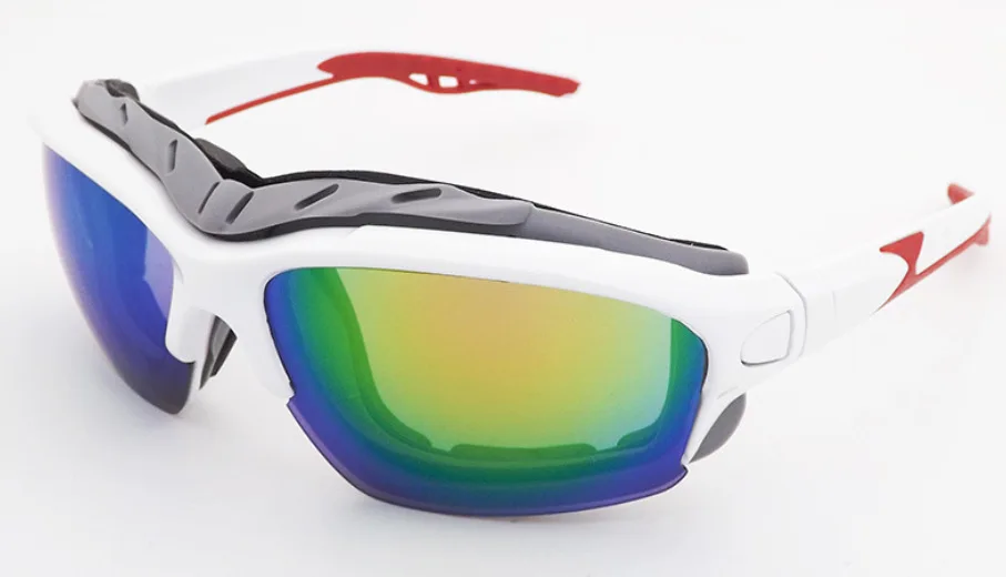Очки для спорта на открытом воздухе, очки для рыбалки, поляризационные солнцезащитные очки, пылезащитные, ветрозащитные, мужские, для езды на велосипеде, для горного катания, лыжные очки, очки для глаз - Цвет: white