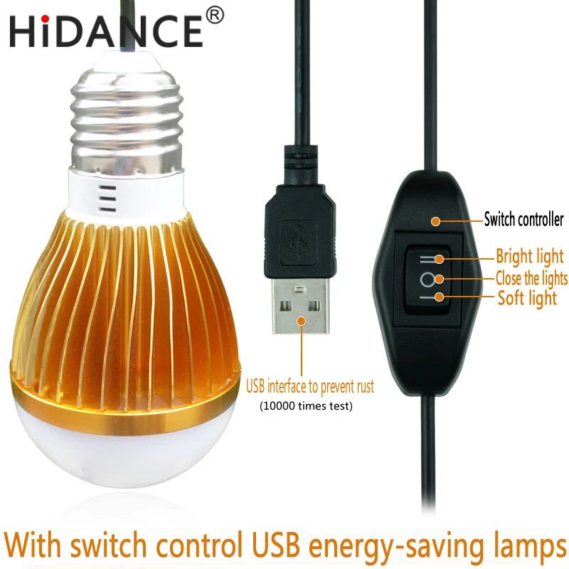 USB lamp Charging light LED rechargeable light bulb Outdoor emergency