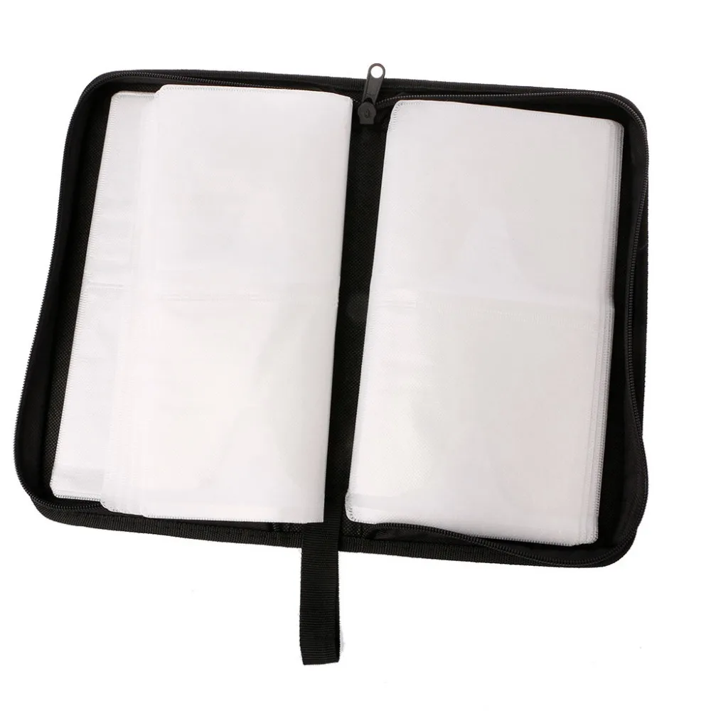 80 Sleeve Faux Leather Disc Storage Bag CD Holder DVD Case VCD