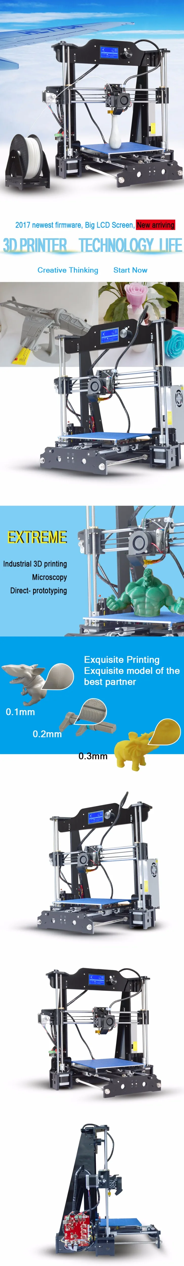 Обновление модели Tronxy X8 новейший 3d принтер 12864 ЖК-дисплей алюминиевый MK3 heatbed MK8 прямой экструдер DIY Полный комплект