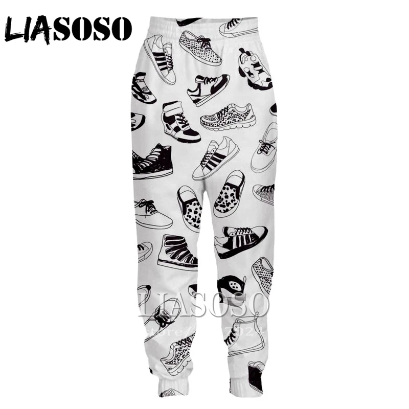 LIASOSO 3d печати Для мужчин Для женщин длинные штаны в стиле «хип-хоп» впитывает пот и Штаны зимние Штаны аниме Рик и Морти повседневное забавная футболка с топом и брюками E322