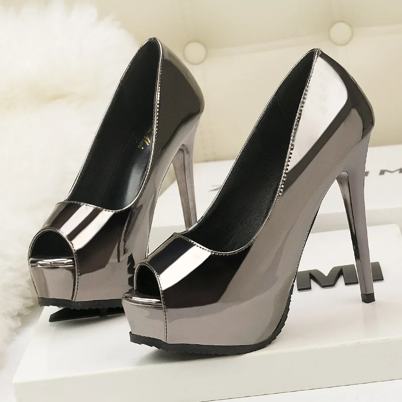 Ou Mo brand 11cm High heels women?s sandals Thick bottom Waterproof platform 4.5cm Sexy nightclub Female Heightening shoes Ou Mo brand 11cm High heels women?s sandals Thick bottom Waterproof platform 4.5cm Sexy nightclub Female Heightening shoes