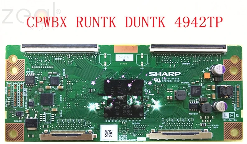 

Для Sharp Tcon Logic BarCPWBX RUNTK DUNTK 4942TP ZL ZK ZZ ZC ZF логическая плата