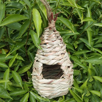 

Natural Pet Bird Bed Bird Nest Canary Cage Bird Egg Container Breeding Nest Gourd Cages Small Nest