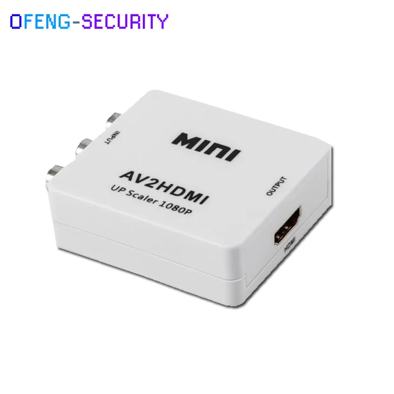 Мини AV2HDMI конвертер видео конвертер Box HDMI в RCA аудио/CVBS L/R видео 1080 P, мини AV2HDMI конвертер для ТВ ПК PS3 VCR DVD PAL