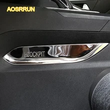 AOSRRUN, нержавеющая сталь, средняя сторона отделки, внутренняя отделка, покрытие, автомобильные аксессуары для peugeot 5008