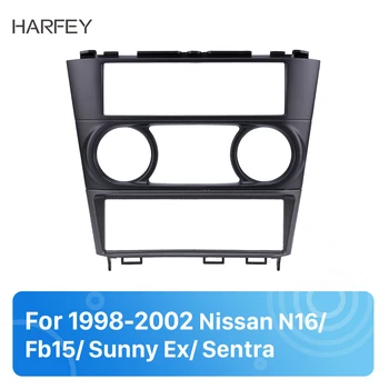 

Harfey 1DIN Car Radio Fascia stereo Dash Panel For Nissan N16/ Fb15/ Sunny Ex/ Sentra 1998 1999 2000 2001 2002 Cover Trim