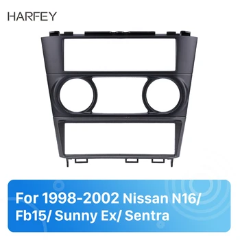 

Harfey Car Auto Radio Fascia 1DIN Stereo Cover Trim Kit For Nissan N16/ Fb15/ Sunny Ex/ Sentra 1998 1999 2000 2001 2002 Panel