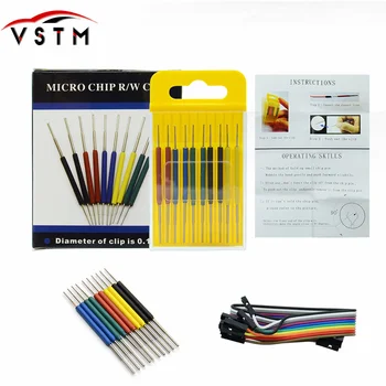 

2019 Micro IC clamp 10pcs/set SOP/SOIC/TSSOP/TSOP/SSOP/MSOP/PLCC/QFP /TQFP/LQFP/ SMD IC test chip pin mini chips adapter best