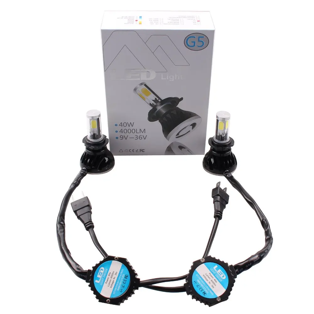

CREE LED Headlight Conversion Kit 9006 40w 8000Lm 6000K LED Replaces Halogen & HID Bulbs Light