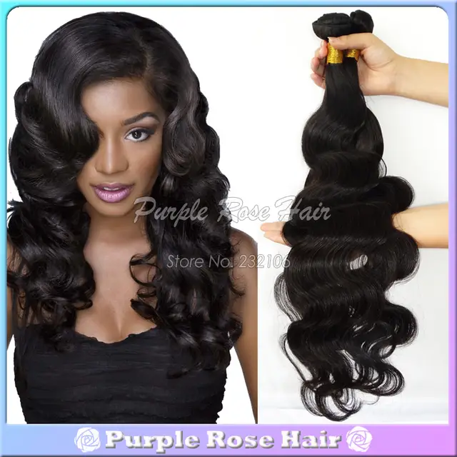 Purple Rose Wholesale 6a Grade Good Cheap Hair Weave Brazilian