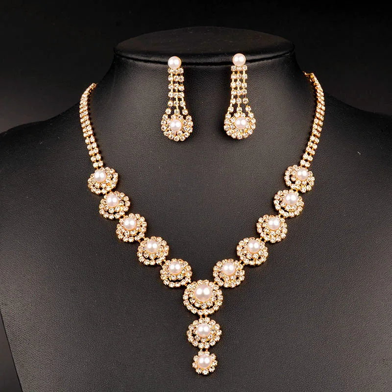 Jewelry & Accessories,Fashion Jewelry Sets. Bridal jewelry, Wedding jewelry, Pearl necklace earrings set
