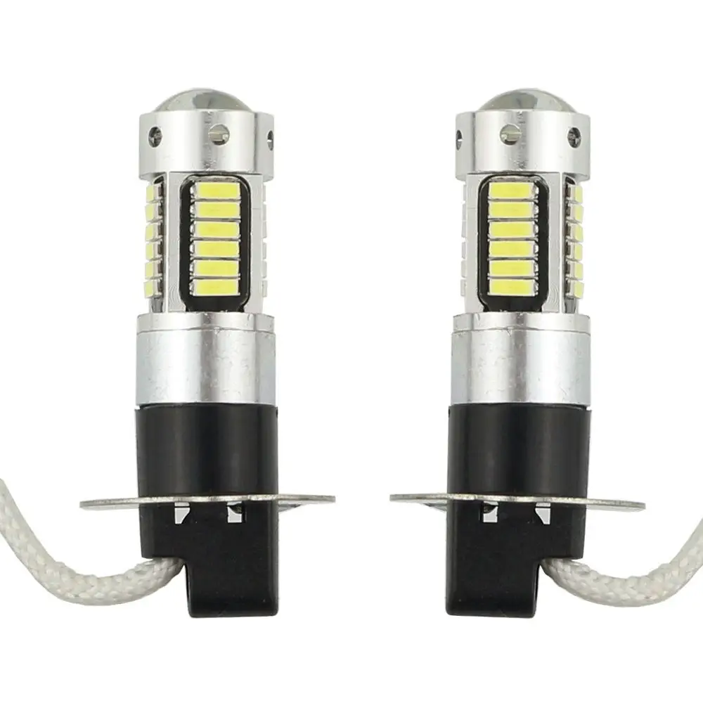 Substituição de Lâmpadas Carro de Nevoeiro Luzes de Circulação Vermelho e Azul Led para Luzes do Carro 2 Pcs High Power Drl Lâmpadas 30smd 4014 h3 de Nevoeiro Diurna Branco Âmbar 8 Farol nebl. carro