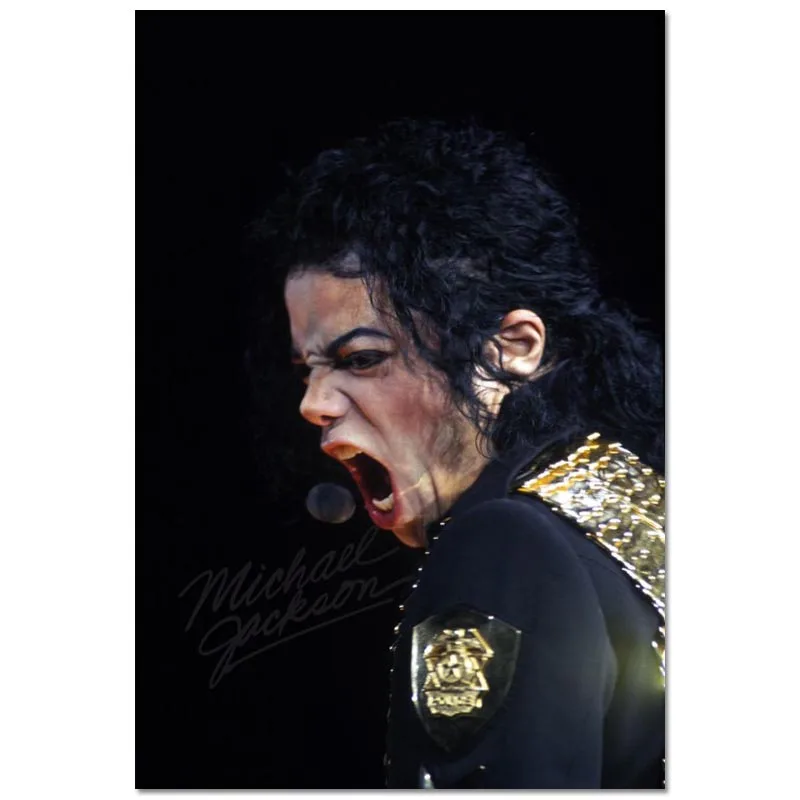 На заказ Майкл Джексон плакат Холст плакат 30X45 см, 40X60 см художественная отделочная ткань для дома ткань настенный плакат печать шелковая ткань - Цвет: Canvas Poster 2