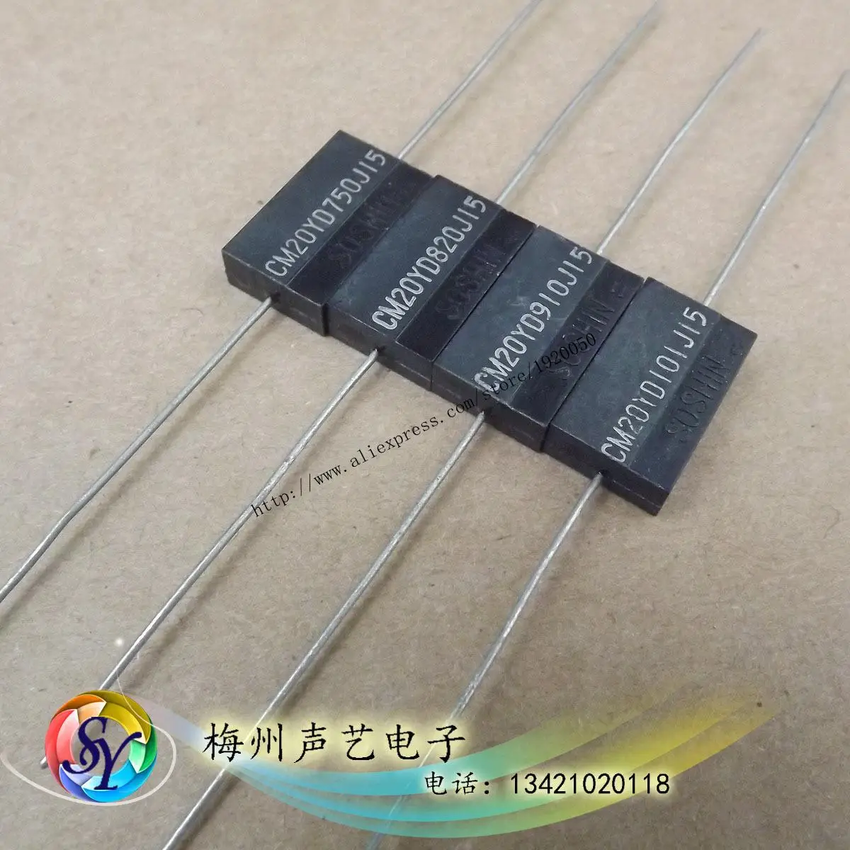 Some less axial dual channel package Japan SOSHIN precision silver mica