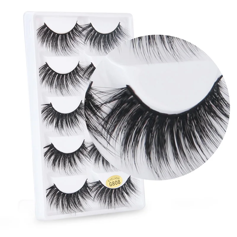 

5 Pairs 9 Kinds Natural False Eyelashes Thick Makeup 3d Mink Lashes Soft Eyelash Extension Fake Eye Lashes Long Mink Eyelashes