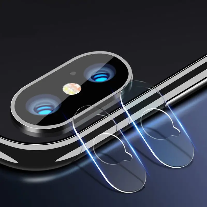 JGKK 2PCS Camera Lens Screen Protector For iPhone X 10 8 7 6 6S Plus HD