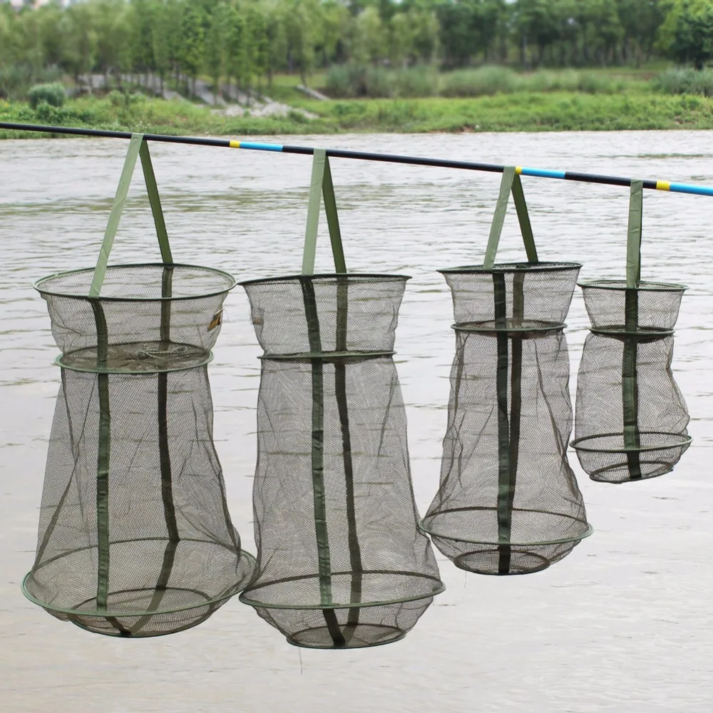Sougayilang 57*35cm 3 Layer Portable China Fishing Net Fish Shrimp mesh