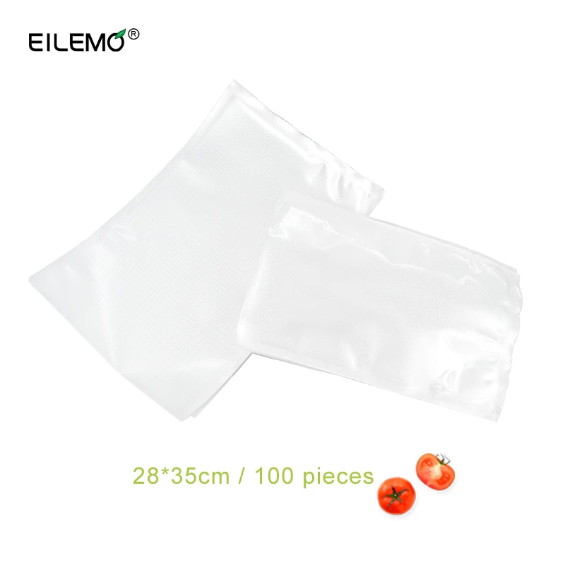 

EILEMO 100pcs/lot Food Vacuum Sealer Bag Packaging Vacuum Bags for Food Packing Bags Sealing Machine Sous Vide