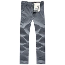 Брюки для девочек для Для мужчин Брюки серый модные штаны Высокое качество Fit Four Seasons плюс Размеры Бизнес Повседневное одноцветное Цвет Гент жизни