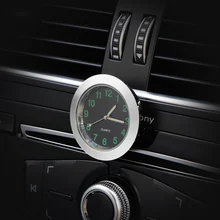 Автомобильные украшения кварцевые часы Авто Интерьерные часы украшение автомобиля светящийся цифровой указатель Кондиционер автомобильный воздушный выход клип